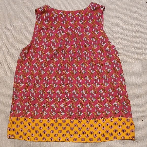 Violet & Claire Women's Floral Tank Top - Pink and Orange - Picture 5 of 9